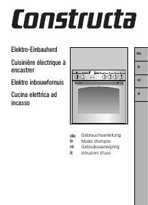 Mode d’emploi Constructa CH26880 Cuisinière