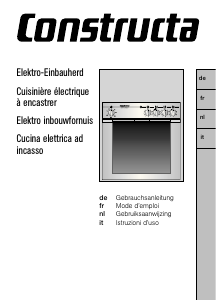 Mode d’emploi Constructa CH11850 Cuisinière