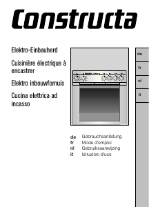 Mode d’emploi Constructa CH13890 Cuisinière