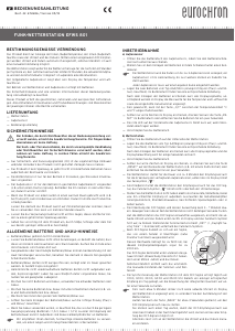 Manual Eurochron EFWS 801 Weather Station