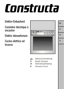 Mode d’emploi Constructa CH23850 Cuisinière