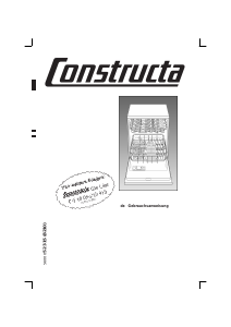 Bedienungsanleitung Constructa CG563J2 Geschirrspüler