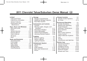 Manual Chevrolet Suburban 0,5 Ton (2011)