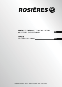 Handleiding Rosières RFA 1 BX Oven