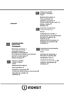 Manual Indesit IS5V4PHW/E Fogão