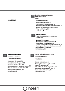 Használati útmutató Indesit IS5V5CCW/E Tűzhely