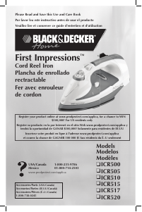 Mode d’emploi Black and Decker ICR510 Fer à repasser