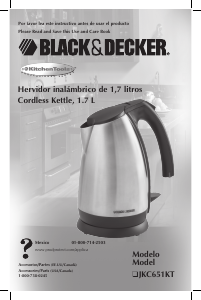 Manual Black and Decker JKC651KT Kettle