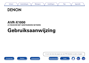 Handleiding Denon AVR-X1000 Receiver