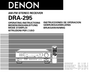 Bedienungsanleitung Denon DRA-295 Receiver