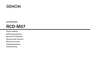 Bedienungsanleitung Denon RCD-M37 CD-player
