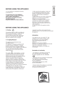 Manual de uso Candy CFO 195E Refrigerador