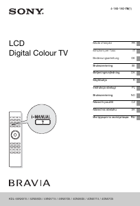 Manuale Sony Bravia KDL-40NX805 LCD televisore