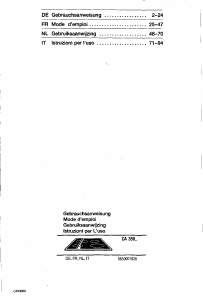 Bedienungsanleitung Constructa CA35050 Kochfeld