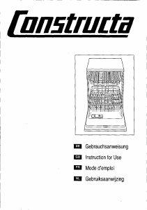 Manual Constructa CG560J5 Dishwasher