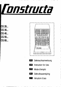 Manual Constructa CG561S2 Dishwasher