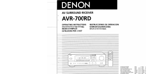 Manual Denon AVR-700RD Receiver