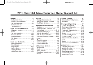 Manual Chevrolet Tahoe (2011)