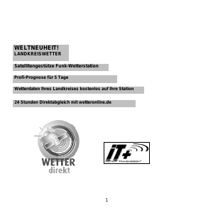 Bedienungsanleitung WETTERdirekt WD 9550 Wetterstation