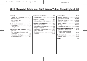 Handleiding Chevrolet Tahoe Hybrid (2011)