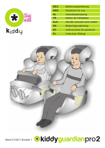 Brugsanvisning Kiddy Guardian Pro 2 Autostol