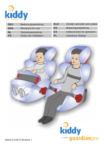 Manual de uso Kiddy Guardian Pro Asiento para bebé