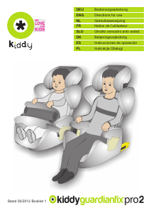 Manual de uso Kiddy Guardianfix Pro 2 Asiento para bebé
