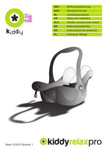 Mode d’emploi Kiddy Relax Pro Siège bébé