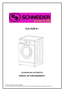 Manual de uso Schneider SLA 6130 Lavadora