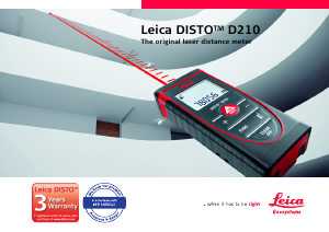 Handleiding Leica Disto D210 Afstandsmeter