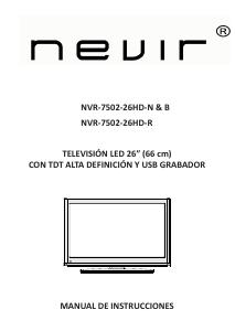 Manual de uso Nevir NVR-7502-26HD-B Televisor de LED