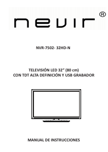 Manual de uso Nevir NVR-7502-32HD-B Televisor de LED