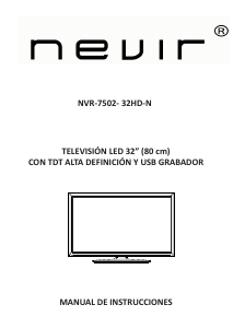 Manual de uso Nevir NVR-7502-32HD-N Televisor de LED