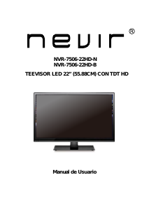 Manual Nevir NVR-7506-22HD-B LED Television