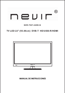 Manual de uso Nevir NVR-7507-22HD-N Televisor de LED