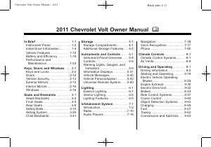 Manual Chevrolet Volt (2011)