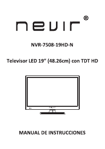 Manual de uso Nevir NVR-7508-19HD-N Televisor de LED