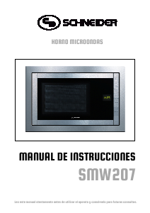Manual de uso Schneider SMW 207 Microondas