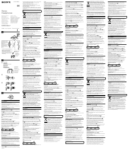 Manual Sony MDR-EX50LP Căşti