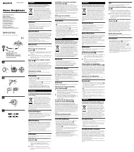 Handleiding Sony MDR-EX75SL Koptelefoon