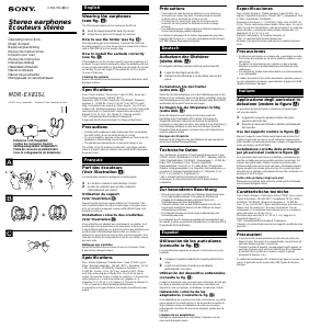 Manual de uso Sony MDR-EX81SL Auriculares