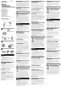 Manuale Sony MDR-EX90LP Cuffie