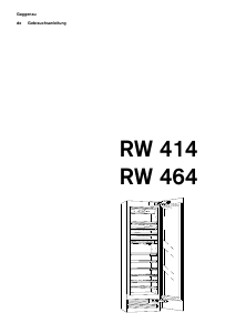 Bedienungsanleitung Gaggenau RW414300 Weinklimaschrank
