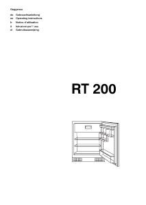Manual Gaggenau RT200100 Refrigerator