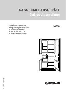 Manual Gaggenau IK300254 Fridge-Freezer