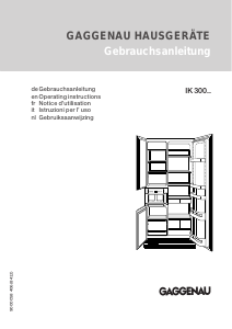 Manual Gaggenau IK302254 Fridge-Freezer