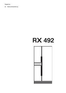 Bedienungsanleitung Gaggenau RX492200 Kühl-gefrierkombination