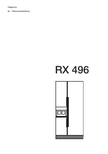 Bedienungsanleitung Gaggenau RX496290 Kühl-gefrierkombination
