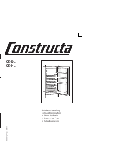 Mode d’emploi Constructa CK60304 Réfrigérateur