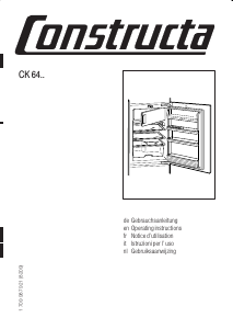 Handleiding Constructa CK64240 Koelkast